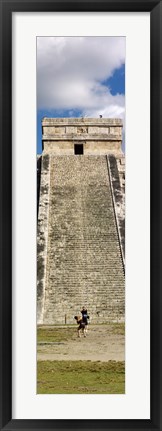 Framed Kukulkan Pyramid, Yucatan, Mexico (vertical) Print