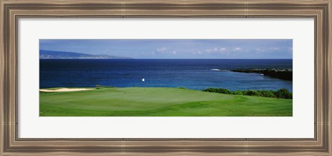 Framed Kapalua Golf Course, Maui, Hawaii Print