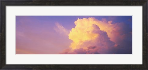 Framed Clouds in the sky at dusk, Hawaii, USA Print