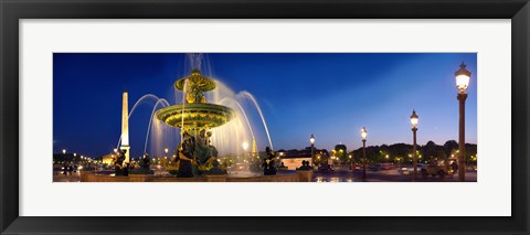 Framed Place de la Concorde, Paris, France Print