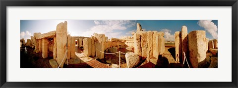 Framed Ruins of Ggantija Temples, Gozo, Malta Print