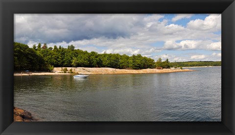 Framed Clouds over a lake, Killbear Provincial Park, Ontario, Canada Print