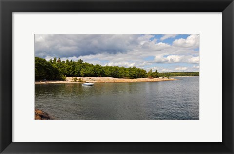 Framed Clouds over a lake, Killbear Provincial Park, Ontario, Canada Print