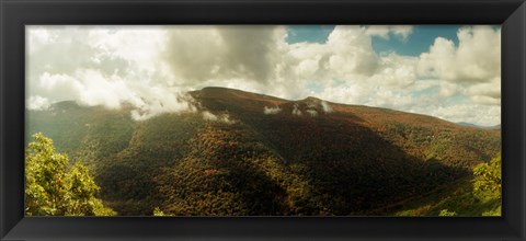 Framed Clouds over mountain, Kaaterskill Falls, Catskill Mountains, New York State, USA Print