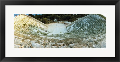 Framed Ancient antique theater in Kas, Antalya Province, Turkey Print