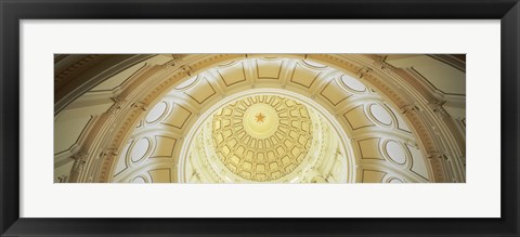 Framed Ceiling of the dome of the Texas State Capitol building, Austin, Texas Print