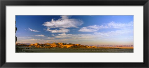 Framed Clouds over a desert, Jordan Print