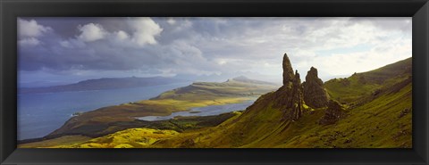 Framed Clouds over the Old Man of Storr, Portree, Isle Of Skye, Inner Hebrides, Highlands Region, Scotland Print