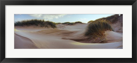 Framed Sculpted dunes at the Sands of Forvie, Newburgh, Aberdeenshire, Scotland Print