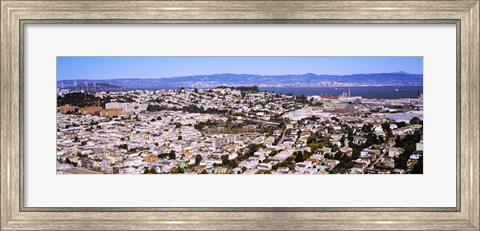 Framed Houses in a city, San Francisco, California, USA Print