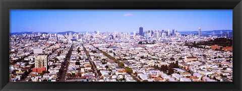 Framed Houses in a city, San Francisco, California, USA 2012 Print