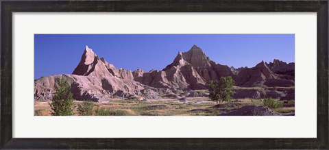 Framed Mountains at Badlands National Park, South Dakota, USA Print
