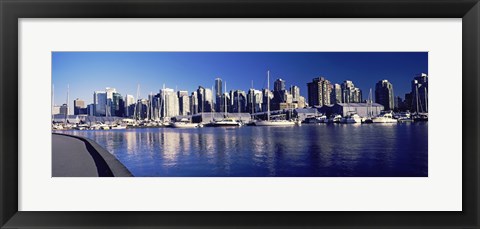 Framed Marina View, Vancouver, British Columbia, Canada 2013 Print