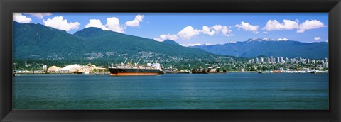 Framed Shipyard at Vancouver, British Columbia, Canada Print