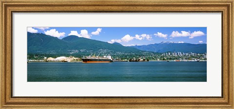 Framed Shipyard at Vancouver, British Columbia, Canada Print