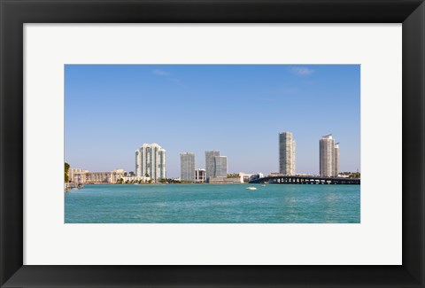 Framed Miami Skyline from a Distance, Florida, USA 2013 Print