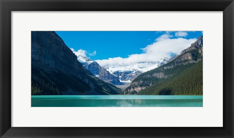 Framed Lake Louise with Canadian Rockies in the background, Banff National Park, Alberta, Canada Print