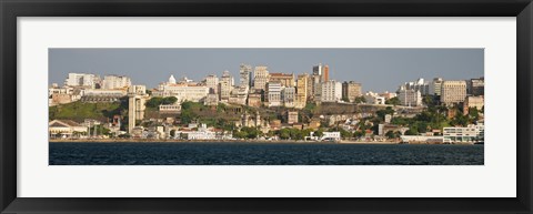 Framed City at the waterfront, Salvador, Bahia, Brazil Print