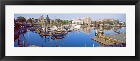 Framed Buildings at the waterfront, Inner Harbor, Victoria, Vancouver Island, British Columbia, Canada Print