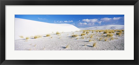 Framed White Sands and Blue Sky, New Mexico Print