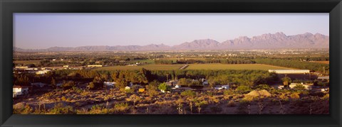 Framed Overview of Alamogordo, Otero County, New Mexico, USA Print