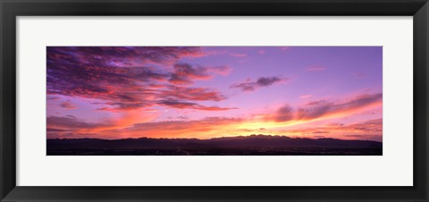 Framed Clouds in the sky at dusk, Las Vegas, Nevada, USA Print