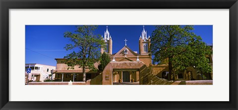 Framed Facade of a church, San Felipe de Neri Church, Old Town, Albuquerque, New Mexico, USA Print