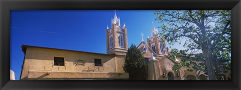 Framed Low angle view of a church, San Felipe de Neri Church, Old Town, Albuquerque, New Mexico, USA Print