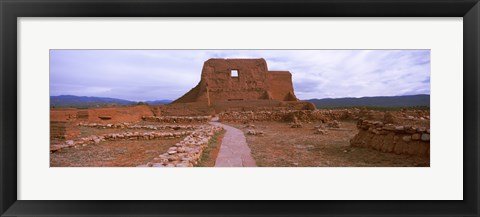 Framed Church ruins in Pecos National Historical Park, New Mexico, USA Print