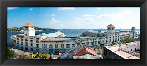 Framed Buildings at the harborfront, Sierra Maestra, Havana Harbor, Old Havana, Havana, Cuba Print