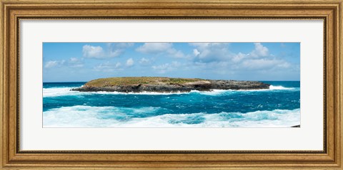 Framed Small island in the sea, Flinders Chase National Park, Kangaroo Island, South Australia, Australia Print