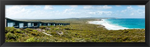 Framed Lodges at the oceanside, South Ocean Lodge, Kangaroo Island, South Australia, Australia Print