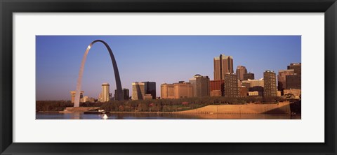 Framed Gateway Arch along Mississippi River, St. Louis, Missouri, USA 2013 Print