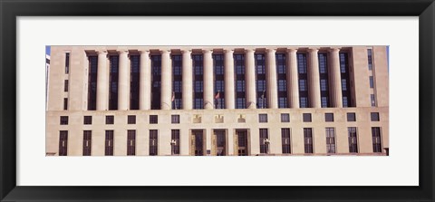 Framed Facade of a government building, Davidson County Courthouse, Nashville, Davidson County, Tennessee, USA Print