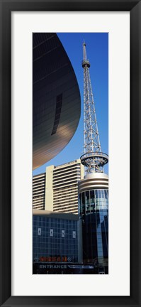 Framed Bridgestone Arena tower at Nashville, Tennessee, USA Print