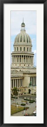 Framed Close Up of a Government building in Havana, Cuba Print