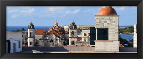 Framed Traditional buildings of Havana, Cuba Print