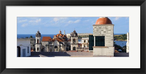 Framed Traditional buildings of Havana, Cuba Print