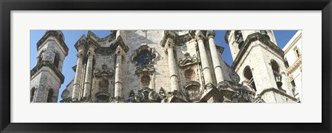 Framed Facade of a cathedral, Havana, Cuba Print