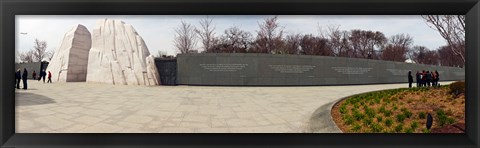 Framed Martin Luther King Jr. Memorial at West Potomac Park, The Mall, Washington DC, USA Print