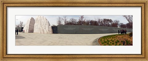 Framed Martin Luther King Jr. Memorial at West Potomac Park, The Mall, Washington DC, USA Print