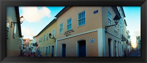 Framed Buildings in a city, Pelourinho, Salvador, Bahia, Brazil Print