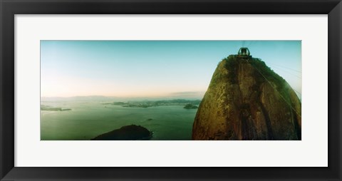 Framed Sugarloaf Mountain at sunset, Rio de Janeiro, Brazil Print