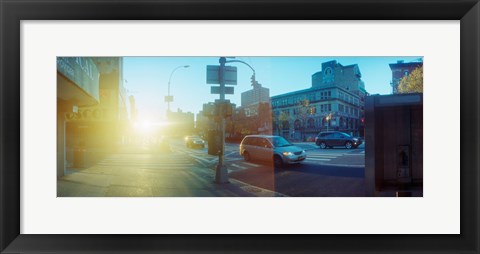 Framed Delancey Street at sunrise, Lower East Side, Manhattan, New York City, New York State, USA Print