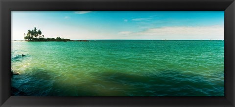 Framed Ocean view, Morro De Sao Paulo, Tinhare, Cairu, Bahia, Brazil Print