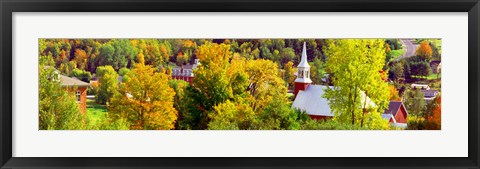 Framed High angle view of trees, Frelighsburg, Quebec, Canada Print