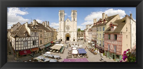 Framed Saint-Vincent De Chalon-Sur-Saone cathedral, Chalon-Sur-Saone, Burgundy, France Print