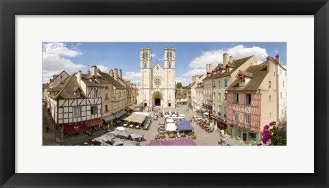 Framed Saint-Vincent De Chalon-Sur-Saone cathedral, Chalon-Sur-Saone, Burgundy, France Print