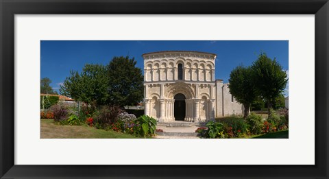 Framed Facade of a Roman church, Echillais, Charente-Maritime, Poitou-Charentes, France Print