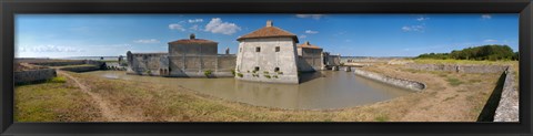 Framed Fort Lupin, Saint-Nazaire-sur-Charente, Charente-Maritime, Poitou-Charentes, France Print